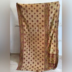 100% cotton Kantha bedspread throw blanket